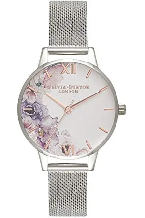 Olivia Burton Montre Analogique à Quartz pour Femme avec Bracelet en Acier Inoxydable avec Bracelet en Acier Inoxydable - OB16PP37