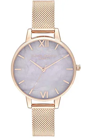 Olivia Burton Montre Analogique à Quartz pour Femme avec Bracelet en Acier Inoxydable Couleur Or - OB16SP16
