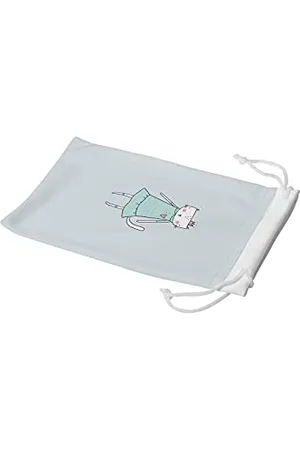 Bonamaison Imprimé Numériquement Lunettes Étui avec Cordon ​de Serrage, 100% Coton, Sac Lunettes, Pochette à Lunettes, 1 Pièce, Taille: 11x19 Cm