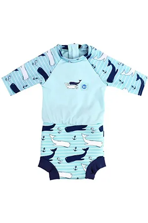 Splash Combinaison Solaire avec Happy Nappy Couche de Bain Incorporée Combinaison 3-8 mois