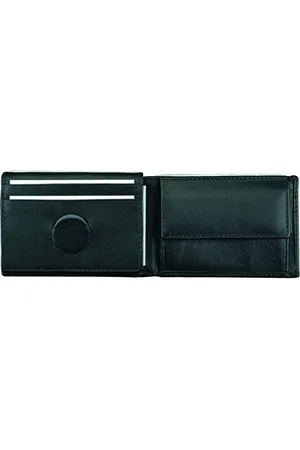 Alassio 42155 Mini Portefeuille Format Paysage en Cuir Nappa Fin avec Compartiment à Monnaie et 2 Compartiments à Billets, Portefeuille, Fermeture à Bouton-Pression, , Environ 7 x 10 x 2 cm