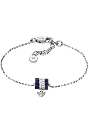Emporio Armani Bracelet avec éléments en lapis-lazuli, bleu, pour femme, EG3572040