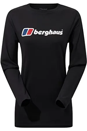Berghaus T-shirt manches longues Boyfriend avec grand logo pour Femme, , 34