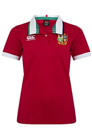 Canterbury Maillot de Rugby Classique à Manches Courtes pour Femme Motif Lions Britanniques et Irlandais S