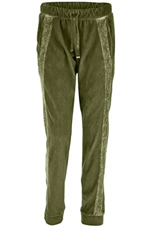 Freddy Pantalon en Velours à Bandes latérales Paillettes - Mayfly Cool Dyed - Extra Small