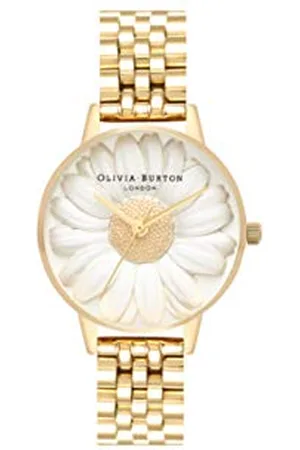 Olivia Burton Montre Analogique à Quartz pour Femme avec Bracelet en Acier Inoxydable - OB16FS100
