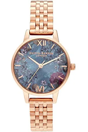 Olivia Burton Montre Analogique à Quartz pour Femme Collection Under The Sea avec Bracelet en Acier Inoxydable Couleur Or Rose - OB16US25