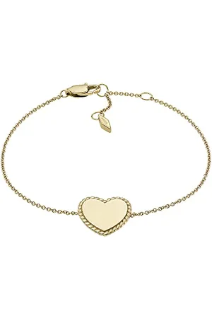 Fossil Bracelet Pour Femmes Drew, Longueur : 165.1mm+25.4mm, Largeur : 15.4mm, Hauteur : 14.4mm Bracelet En Acier Inoxydable Doré, JF04361710