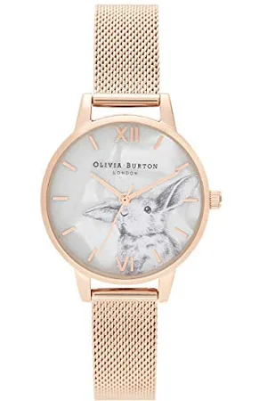 Olivia Burton Montre Analogique à Quartz pour Femme avec Bracelet en Acier Inoxydable Couleur Rose - OB16WL85