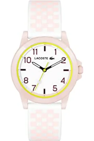 Lacoste Montre Analogique à Quartz Unisex pour Jeunes avec Bracelet en Silicone de différentes Couleurs