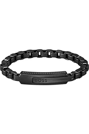 HUGO BOSS Jewelry Bracelet en Chaîne pour Homme Collection ORLADO avec Placage en Noir (IP) - 1580358M