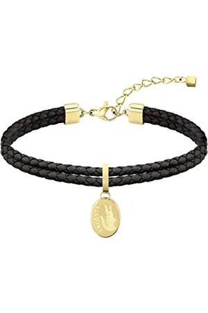 Lacoste Bracelet en cuir pour Femme Collection SNEAK Noir - 2040056