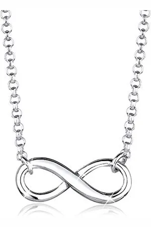 Elli Collier Femme Infinity Pendentif Tendance en Sterling 925