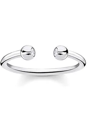 Thomas Sabo Ring Kugeln mit Steinen silber 925 Sterling Silber TR2319-051-14-52