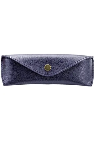 Alassio 2682 Étui à Lunettes en Cuir véritable avec Fermeture à Rabat et Fermeture à Bouton-Pression en métal, Petit, , env. 16 x 5,5 x 3 cm, , 16 cm, Organiseur de Sac
