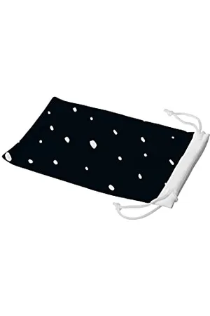 Bonamaison Imprimé Numériquement Lunettes Étui avec Cordon ​de Serrage, 100% Coton, Sac Lunettes, Pochette à Lunettes, 1 Pièce, Taille: 11x19 Cm