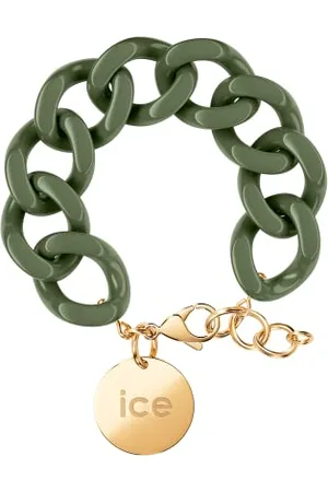 Ice-Watch Jewellery - Chain Bracelet - - Gold - Bracelet Mailles XL de Couleur Kaki pour Femmes Fermé d