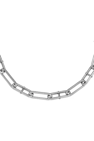 Fossil Collier pour femmes Collier de chaîne en acier inoxydable Heritage D-Link, longueur : 375mm+60mm, JF04503040