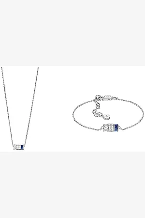 Emporio Armani Collier pour femmes Collier à composants,longueur:350mm+70mm,largeur : 10mm, hauteur : 5.5mm Bracelet pour femme, bracelet : 150mm+30mm, largeur : 10mm, hauteur : 5.5mm