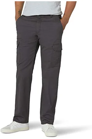 Lee Pantalon Cargo en sergé Extreme Motion, Charbon, 34 W/32 L Homme