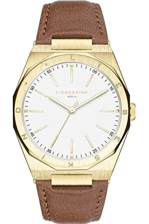 liebeskind Femmes Analogique Quartz Montre avec Bracelet en Cuir LT-0365-LQ