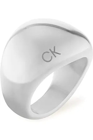 Calvin Klein Bague pour Femme Collection PLAYFUL ORGANIC SHAPES en Acier Inoxidable - 35000443D