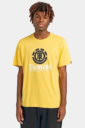 Element Vertical - T-Shirt - Homme - Jaune.