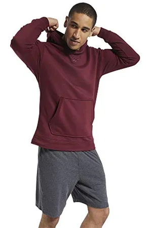 Reebok Te Melange Hoodie Sweat à Capuche pour Homme Bordeaux XL