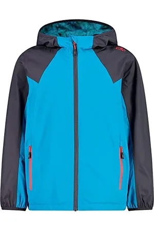 CMP Veste anti-déchirure pour enfants à capuche fixe en tricot Tech mélange polaire veste avec capuche, femme, Argent-Red Kiss, 52 enfants et adolescents