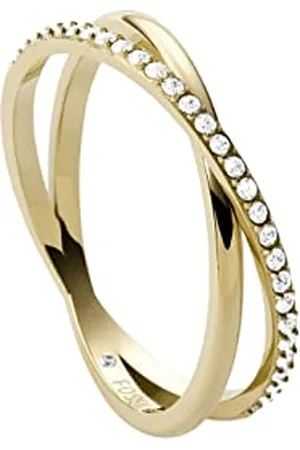 Fossil Bague Pour Femme Vintage Iconic, Hauteur : 5.4mm Bague En Acier Inoxydable , JF03752710