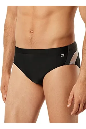 Schiesser Badehose Slip Maillot de Bain, Schwarz, 9 Homme