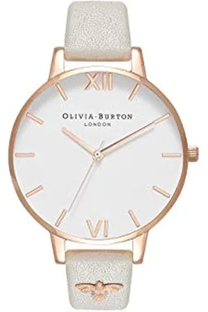 Olivia Burton Montre Analogique à Quartz pour Femme avec Bracelet en Cuir Gris - OB16ES13