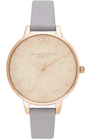 Olivia Burton Montre Analogique à Quartz pour Femme avec Bracelet en Cuir - OB16GD45
