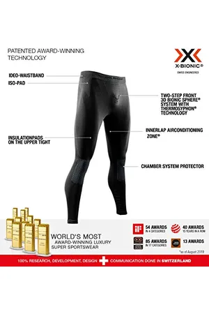 X Bionic Combat Energizer 4.0 Pantalon de Compression Mixte Adulte, , FR : L (Taille Fabricant : L)