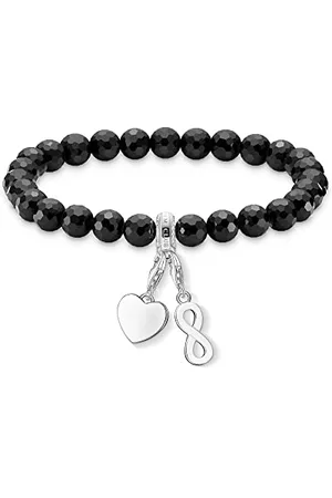 Thomas Sabo Sabo SET0602-840-11-L17,5 Parure de bijoux pour femme en argent sterling 925, 17.5 cm, Argent sterling, Zircone cubique