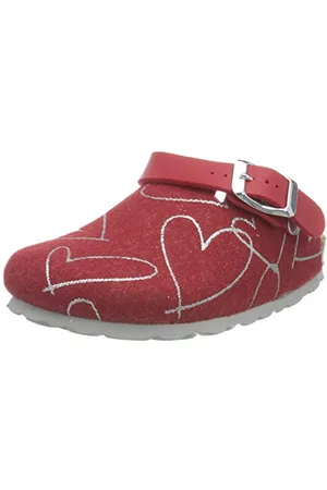 Bayton Mixte bébé NOMA Kid Leather Sole/ Mule, Rot, 26 EU