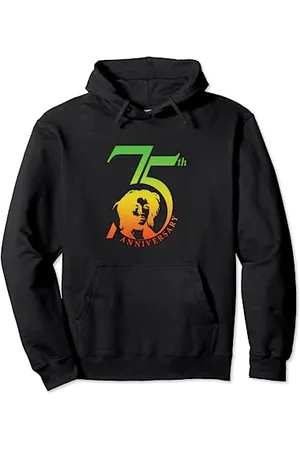 Bob Marley Logo Rasta 75e anniversaire Sweat à Capuche