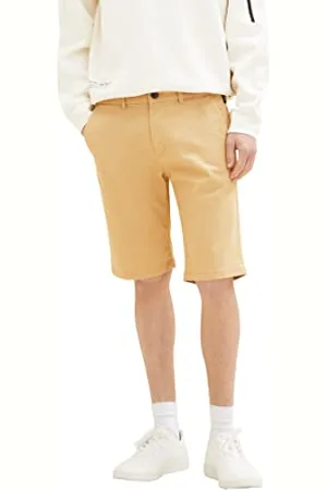 TOM TAILOR 1034976 Bermuda Chino Slim, 31041-Brown Rice, S Homme