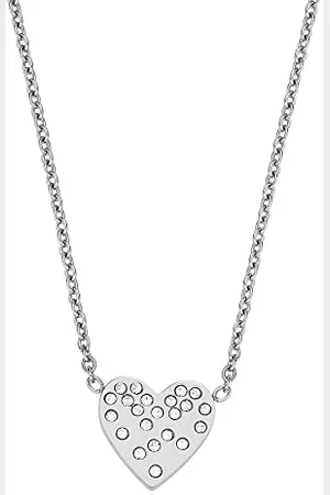 Fossil Skagen Collier Pour Femmes Kariana, Longueur : 457.2mm+70mm, Largeur : 11.5mm, Hauteur : 11mm Collier En Acier Inoxydable Argenté, SKJ1683040