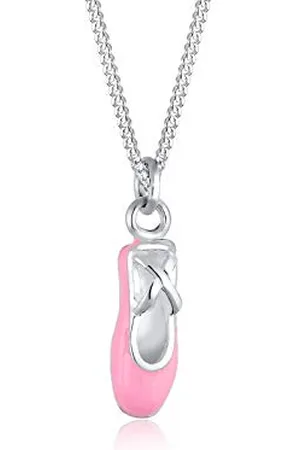 Elli Collier Enfant Pendentif Ballerine Délicate en Argent Sterling 925