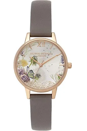 Olivia Burton Montre Analogique à Quartz pour Femme avec Bracelet en Cuir - OB16SG02
