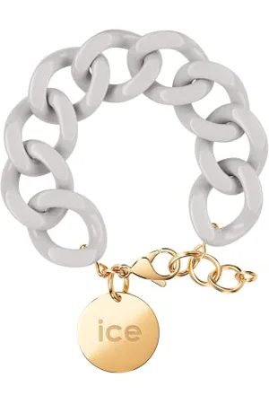 Ice-Watch ICE - Jewellery - Chain Bracelet - Wind - Bracelet Mailles XL de Couleur Grise pour Femmes Fermé d