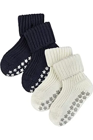 Falke Catspads Multipack B Hp coton picots sur la semelle lot de 2 paires, Chaussettes Chaussons Mixte bébé, , 74-80