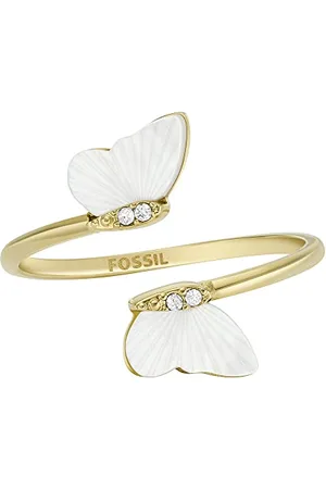 Fossil Bague pour femme en acier inoxydable , L : 13mm X l : 9mm, JF04423710