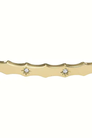 Fossil Bracelet Pour Femmes Sadie, Longueur : 175mm, Largeur : 4.1mm Bracelet En Acier Inoxydable Doré, JF04379710