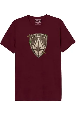 Marvel « Wood Logo » MEGUGAMTS0162 T-Shirt Homme, , Taille S