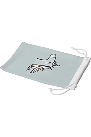 Bonamaison Imprimé Numériquement Lunettes Étui avec Cordon ​de Serrage, 100% Coton, Sac Lunettes, Pochette à Lunettes, 1 Pièce, Taille: 11x19 Cm