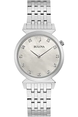 BULOVA Unisexe Analogique Quartz Montre avec Bracelet en Acier Inoxydable 96P216