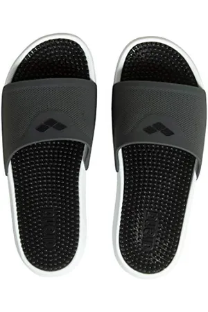 Arena Marco, Sandales de Piscine et de Plage pour Femmes et Hommes, Gris (Gris Foncé-Noir-Blanc), 42 EU