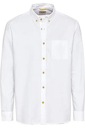 Camel Active 409111/1s01 Chemise, Blanc, XL Homme